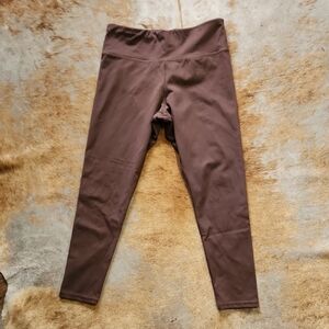 Brown Jockey Cropped Leggings